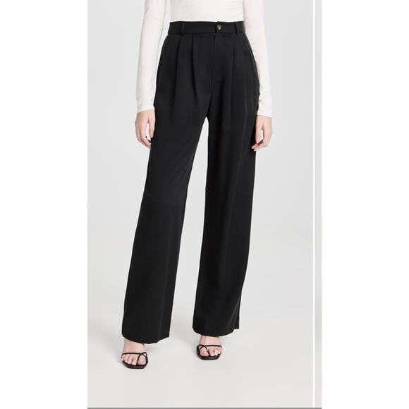 Reformation Pants - Reformation Women's Mason High Waist Wide Leg Black Pants Size 10 Sustainable